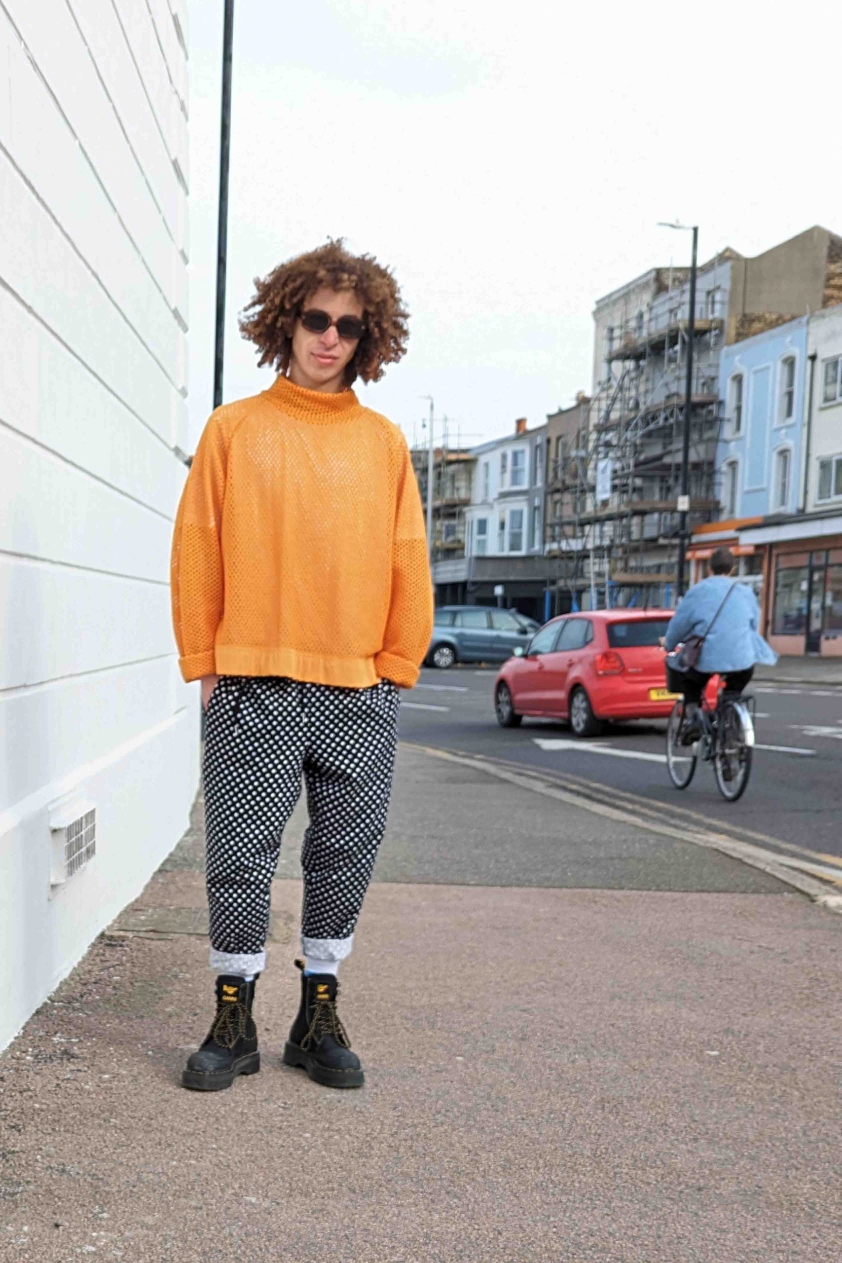 Orange Honeycomb Jumper