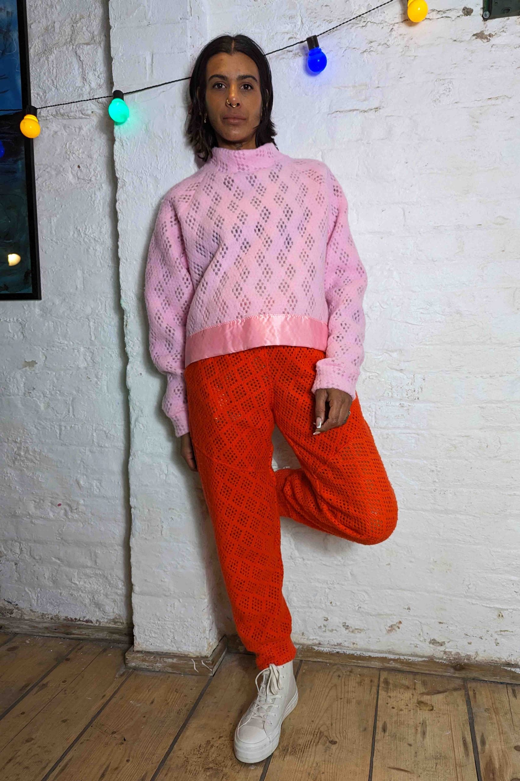 Light Pink Honeycomb Jumper