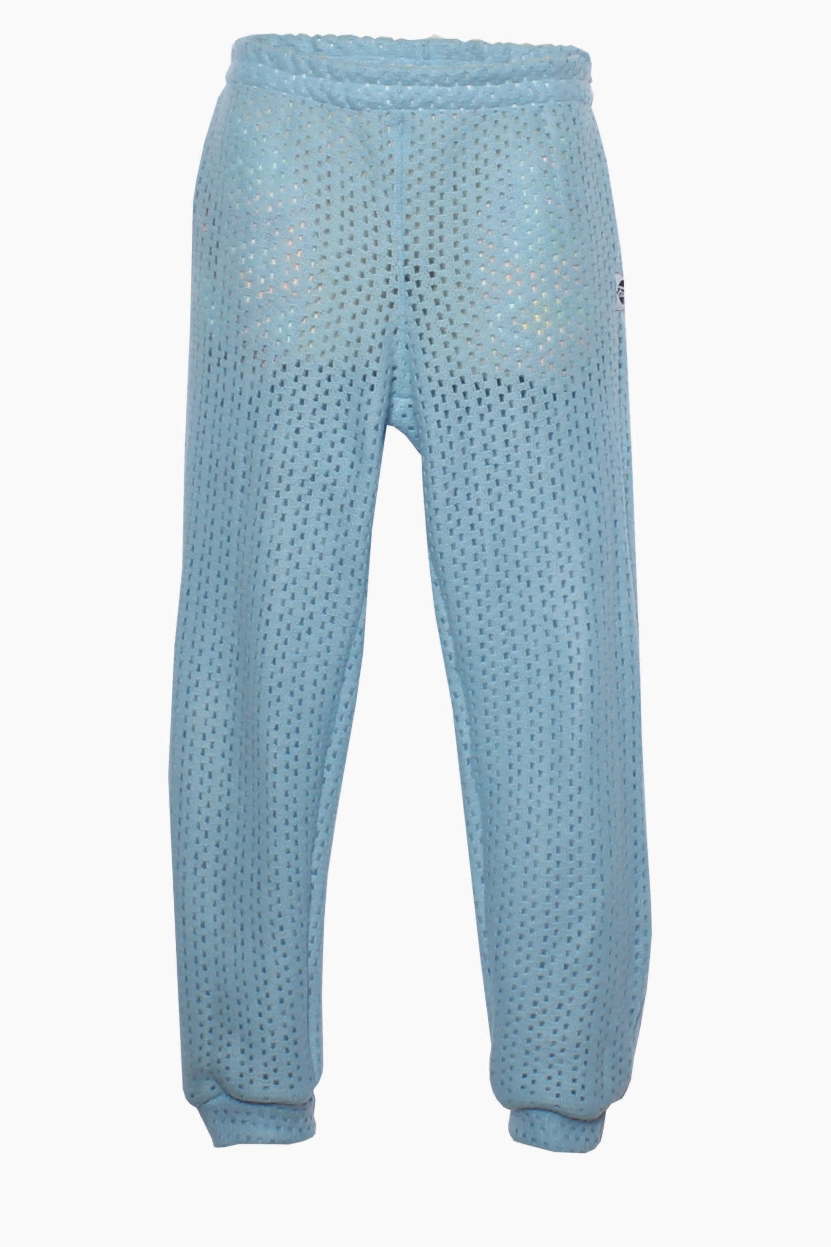 Blue Honeycomb Joggers