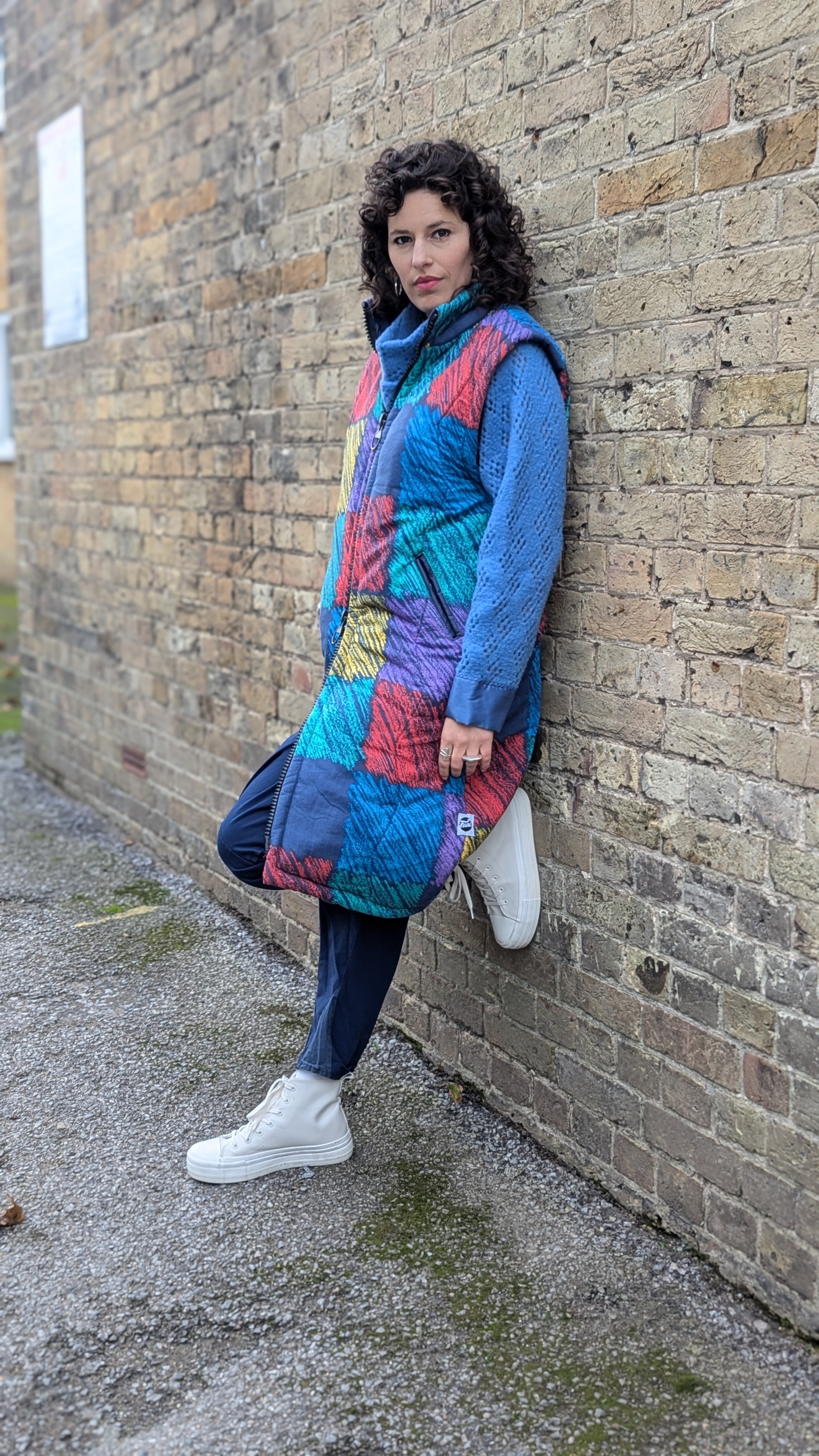 Patchwork Print Gilet